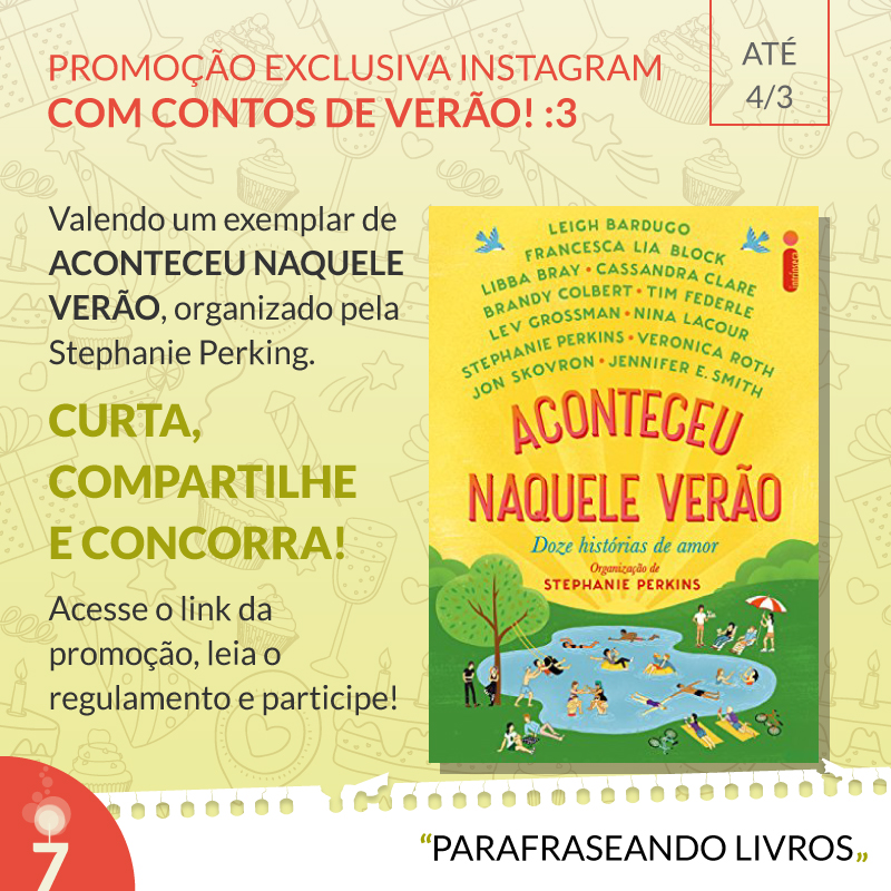Promoção 7 anos de Parafraseando Livros – curtindo o verão